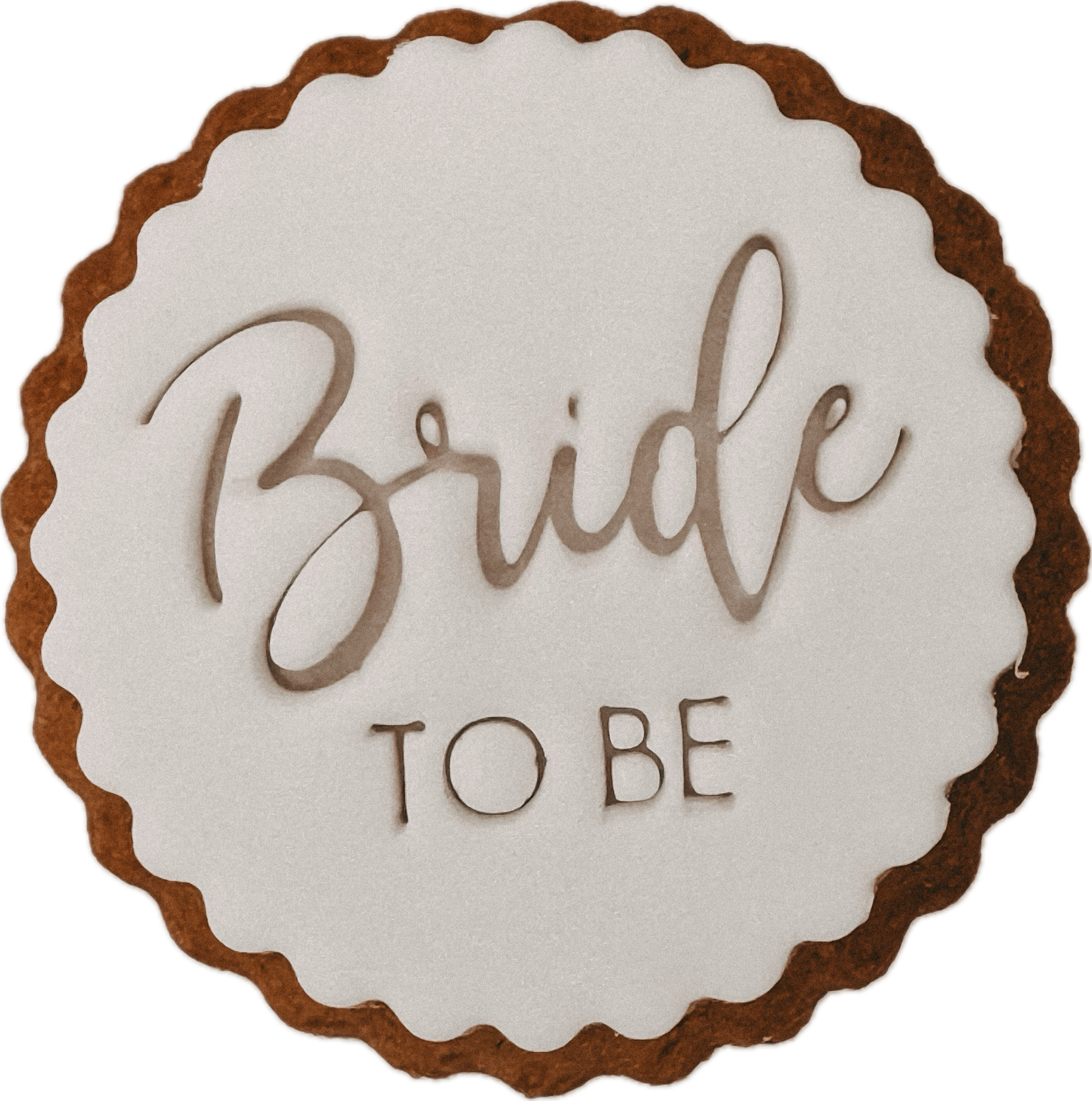 Keks - Bride to be (Bride Schreibschrift) Weiß