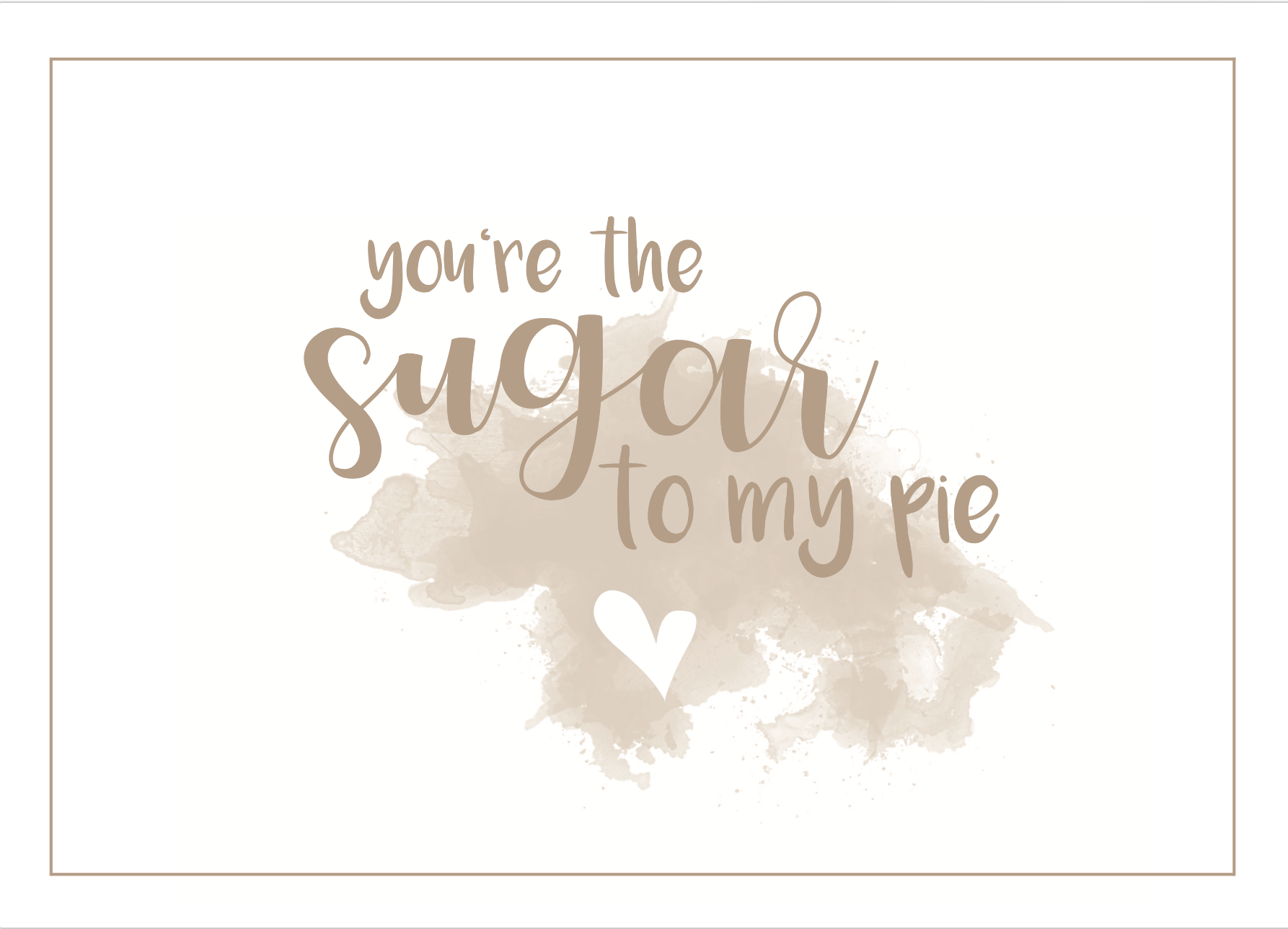 »Sugar« Postkarte